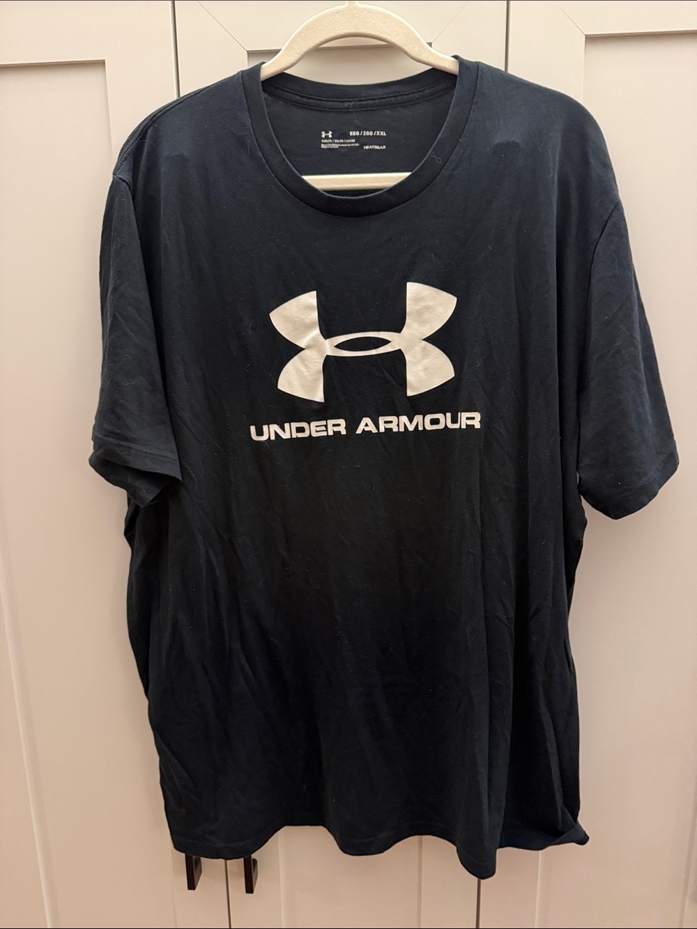 Under Armour Black T-Shirt with White Logo